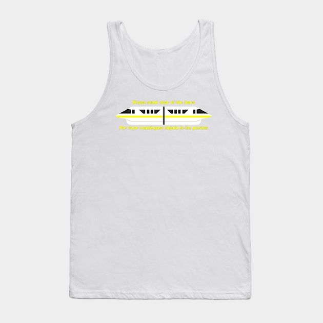 Please stand clear of the doors, Yellow Tank Top by bcrosby2011